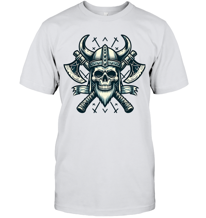 Viking Reaper Skull Warrior T-Shirt