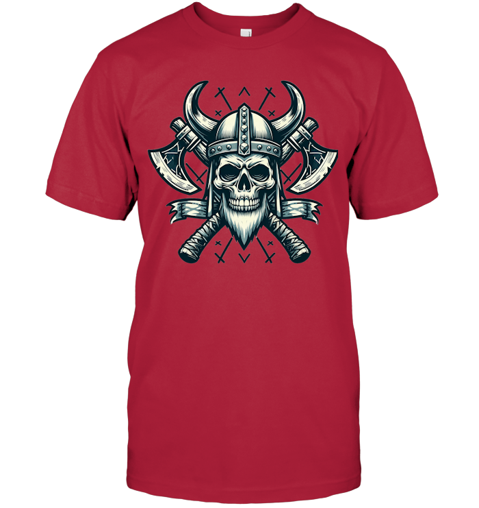 Viking Reaper Skull Warrior T-Shirt