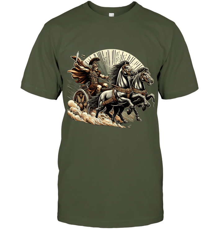 Legion’s Fury Roman Chariot Warrior T-Shirt