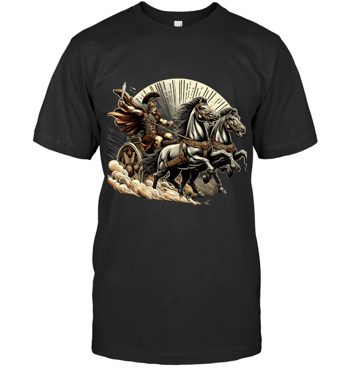 Legion’s Fury Roman Chariot Warrior T-Shirt