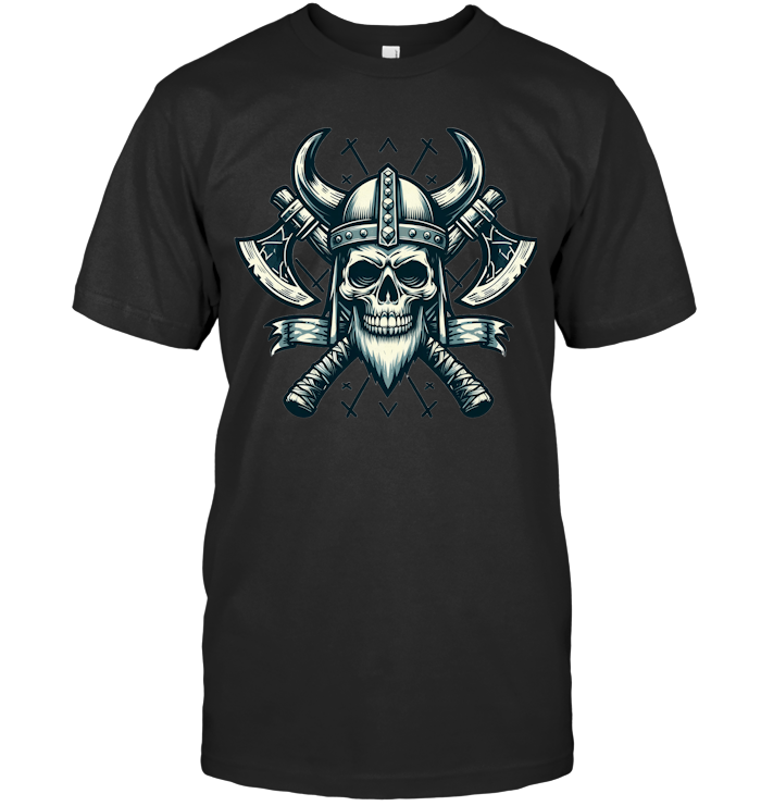 Viking Reaper Skull Warrior T-Shirt