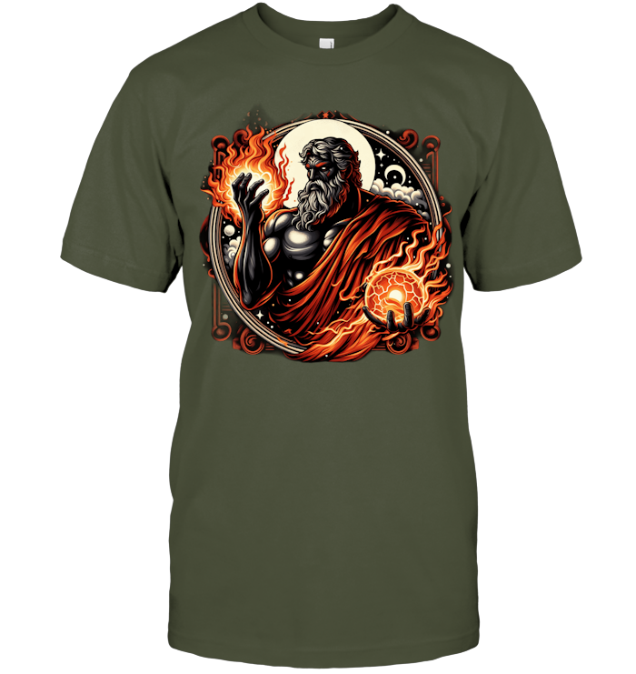 Flames of Olympus God of Fire T-Shirt